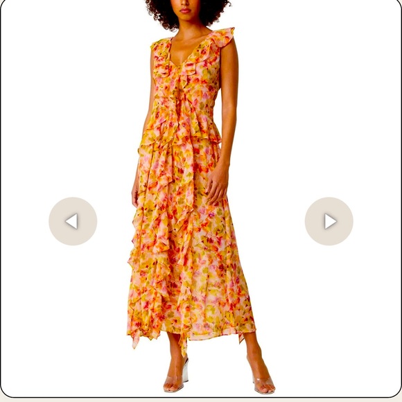 Misa Los Angeles Dresses & Skirts - Misa Los Angeles Claudita Dress in Golden Flora